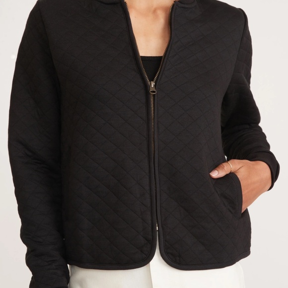 Marine layer quilted zipper sweater (corbet quilted bomber) - Picture 6 of 7